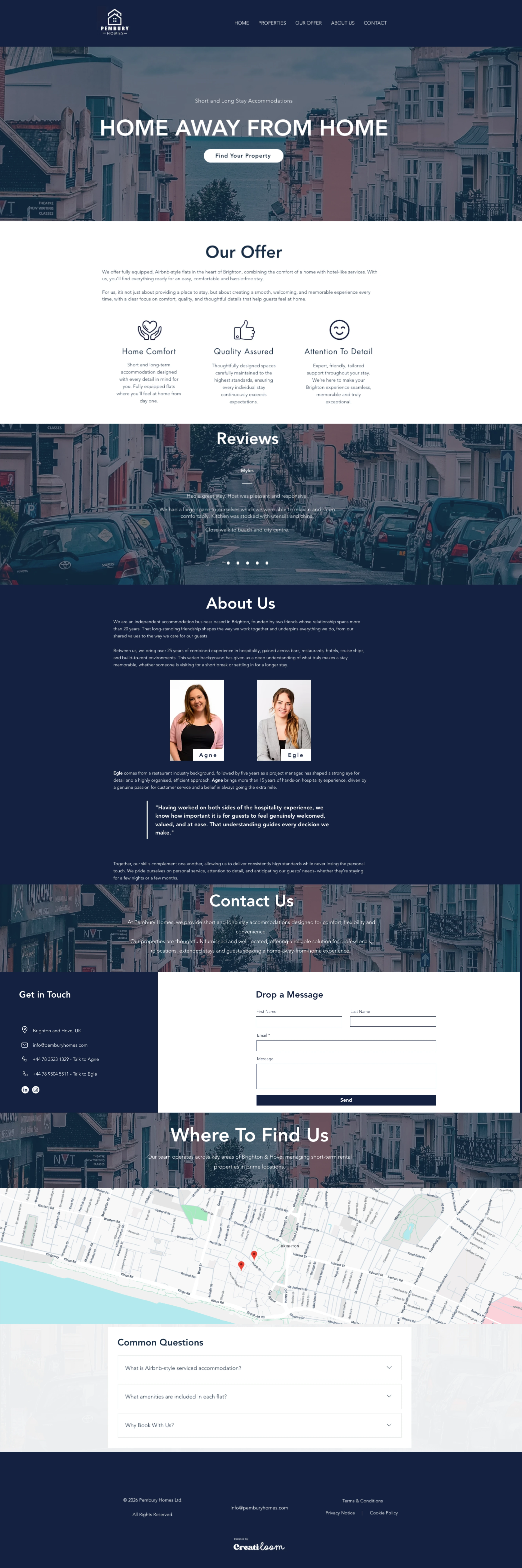 Pembury Homes Web Snapshot